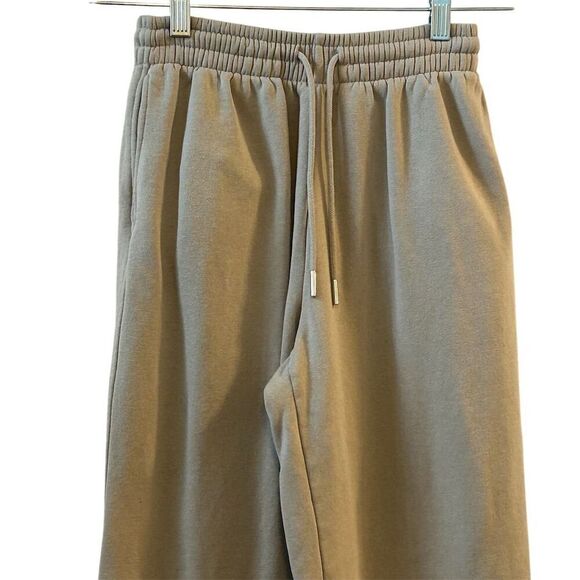 H&M Women's XS Beige Jogger Pants Tapered Casual Elastic Waist - Picture 4 of 12